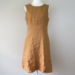 Ann Taylor Linen Sheath Dress with Pockets
